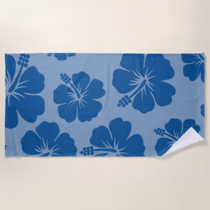 Blue Hibiscus Beach Towel