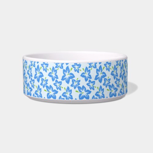 Blue Hibiscus Blue Flowers Pattern Of Flowers Bowl