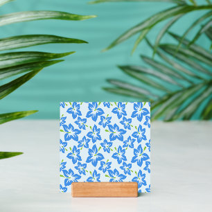 Blue Hibiscus, Blue Flowers, Pattern Of Flowers Holder