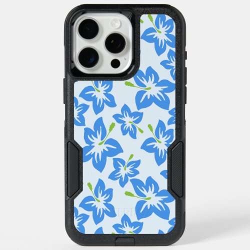 Blue Hibiscus Blue Flowers Pattern Of Flowers iPhone 15 Pro Max Case