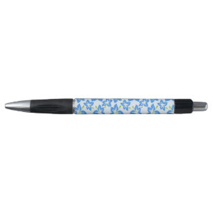 Blue Hibiscus, Blue Flowers, Pattern Of Flowers Pen