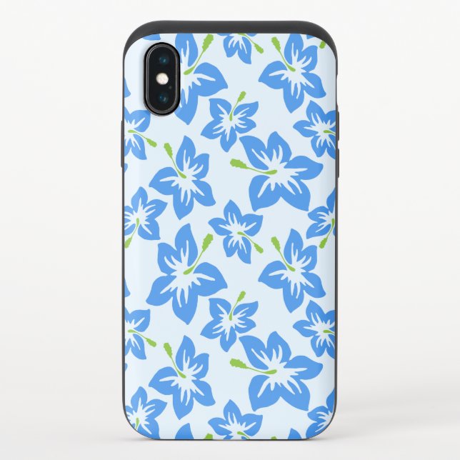 Blue Hibiscus, Blue Flowers, Pattern Of Flowers Uncommon iPhone Case (Back)