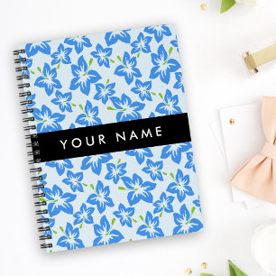 Blue Hibiscus, Blue Flowers, Your Name Planner