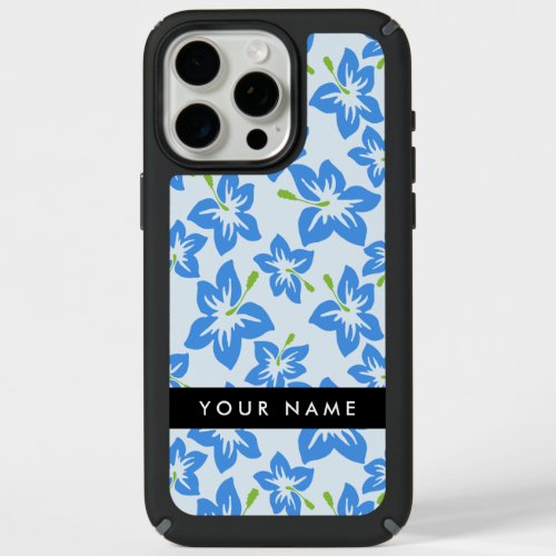 Blue Hibiscus Blue Flowers Your Name iPhone 15 Pro Max Case