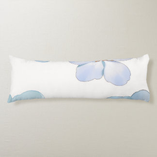 Blue hibiscus  body pillow