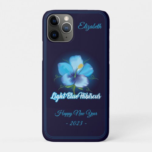 Blue Hibiscus   iPhone 11 Pro Case