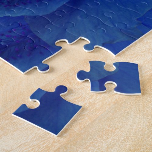 Blue Hibiscus Flower Jigsaw Puzzle