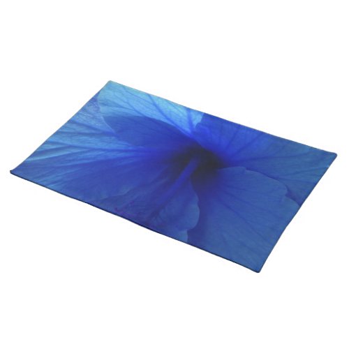 Blue Hibiscus Flower Placemat