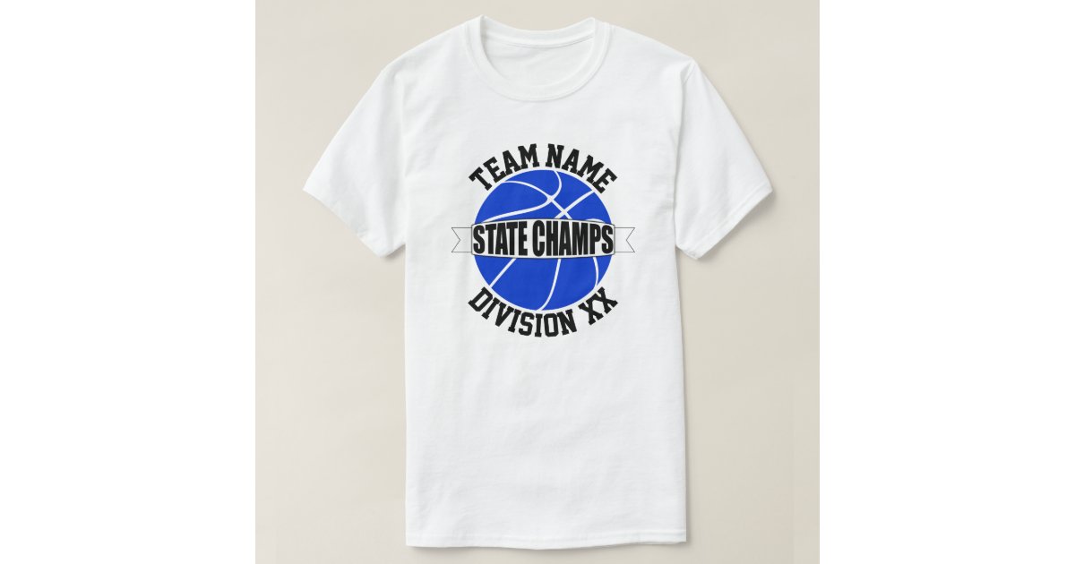 Blue High School Basketball State Champion Team TShirt