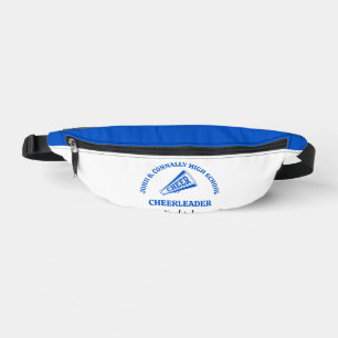 Blue High School Cheerleader Personalized Fanny Pack