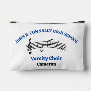 Blue High School Choir Personalized Accessory Pouch