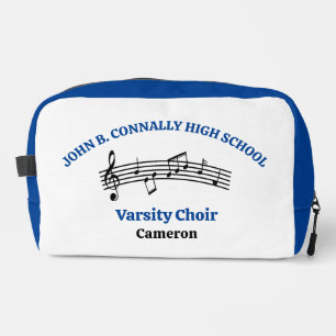 Blue High School Choir Personalized Dopp Kit