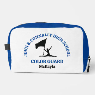 Blue High School Color Guard Personalized Dopp Kit