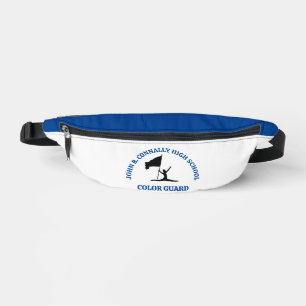 Blue High School Color Guard Personalized Fanny Pack