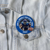 Blue High School Football Player Photo Large Brag