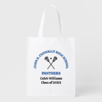 Blue High School Lacrosse Team Personalized