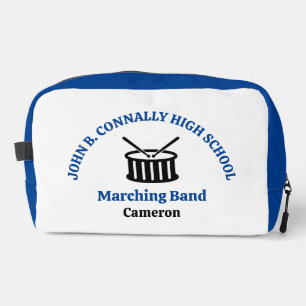 Blue High School Marching Band Personalized Dopp Kit
