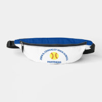 Blue High School Softball Player Personalized