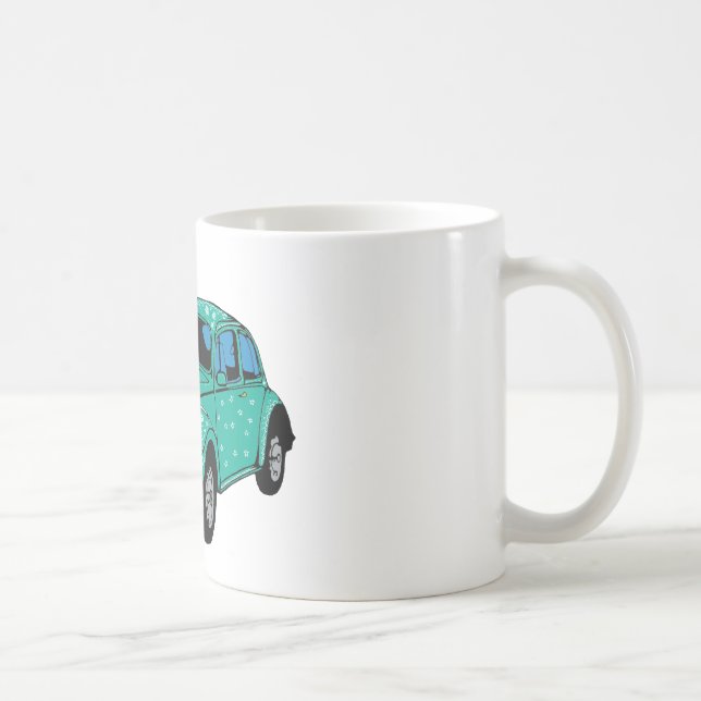Blue Hippie Car  Classic Mug (Right)