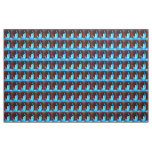 blue hippie girls fabric