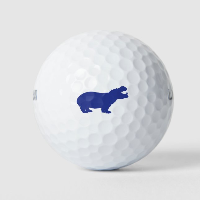 Blue-Hippo Golf Balls (Front)
