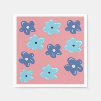 Blue hippy flowers 