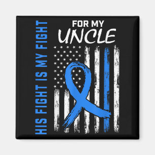 Blue His Fight Is My Fight Diabetes Awareness Shir Magnet
