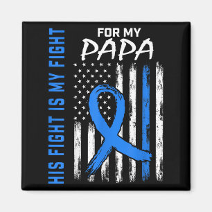 Blue His Fight Is My Fight Diabetes Awareness Shir Magnet