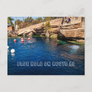 Blue Hole on Route 66 Postcard