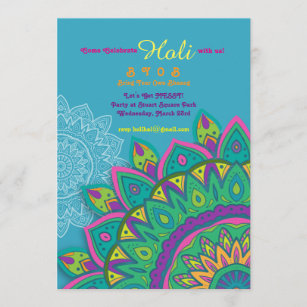Holi Festival Invitations & Invitation Templates | Zazzle