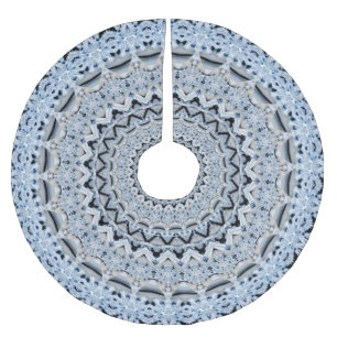 Blue Holiday Christmas Tree Skirt