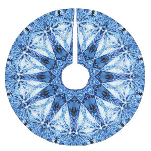 Blue Holiday Christmas Tree Skirt