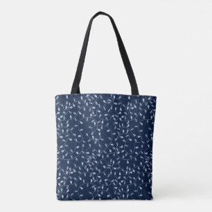 Blue Holiday Lights Tote Bag