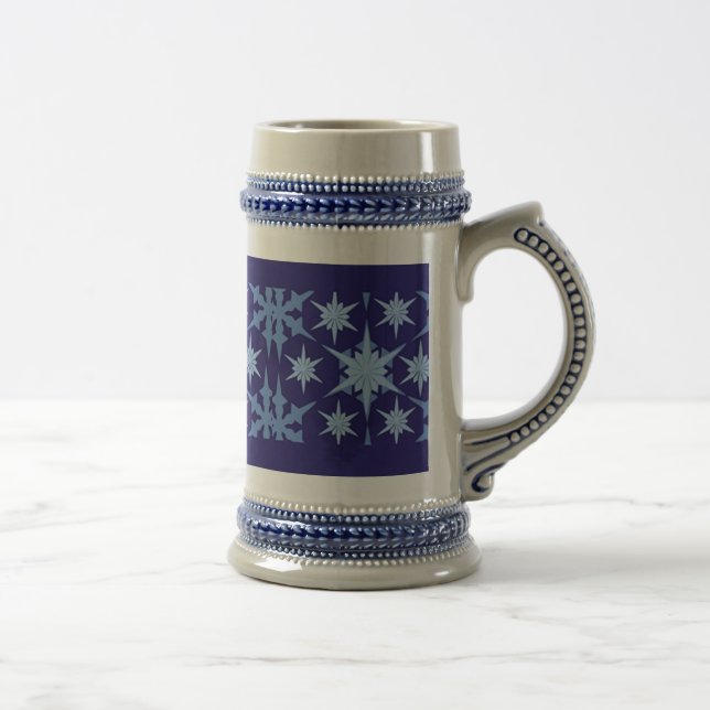 Blue Holiday Stein Mug (Right)