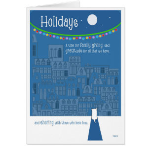 Blue Holidays Remember Homeless Cats Dogs Cards