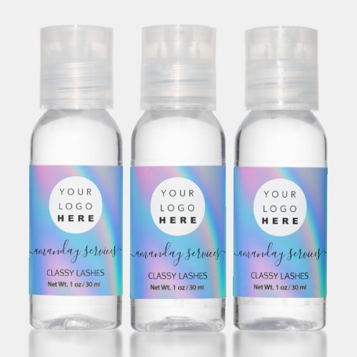 Blue Holographic Logo Color Therapy Hand Sanitizer