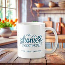 Blue Home Sweet Home Personalized