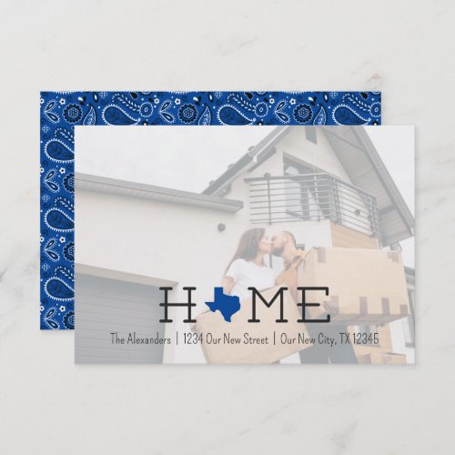 Blue HOME Texas Moving Announcement