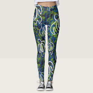 Blue Honu Leggings