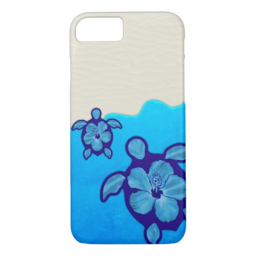 Blue Honu Turtles iPhone 87 Case