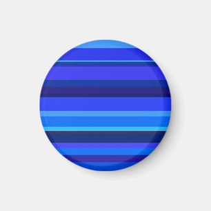 Blue horizontal stripes magnet
