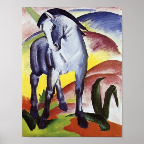 Blue Horse 1 Franz Marc Poster