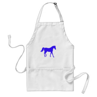 Blue Horse Adult Apron