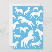 Blue Horse Birthday //Oh Hay It's Your Birth-neigh Invitation (Back)