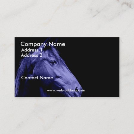 Blue Horse Business Card