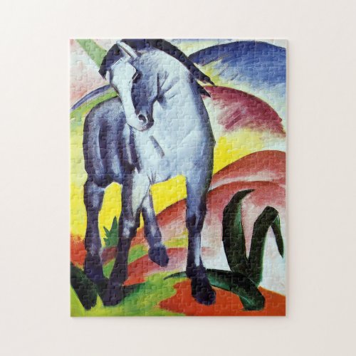 Blue horse by Franz Marc Jigsaw Puzzle