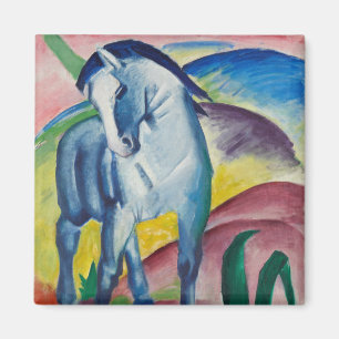 Blue Horse by Franz Marc, Vintage Fine Art Magnet