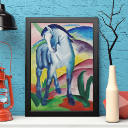 Blue Horse by Franz Marc, Vintage Fine Art Poster