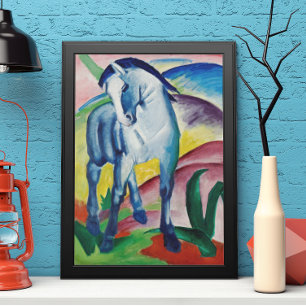 Blue Horse by Franz Marc, Vintage Fine Art Poster