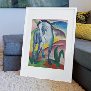 Blue Horse by Franz Marc, Vintage Fine Art Poster